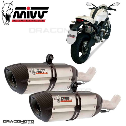 Doulbe exhaust ducati monster - doulbe,